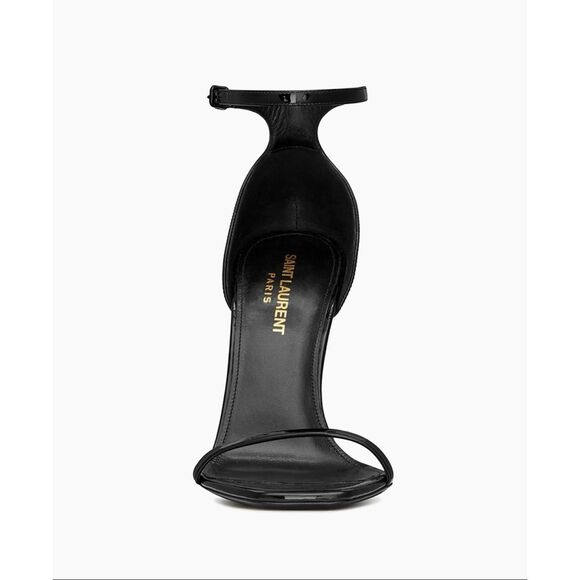 Saint Laurent Opyum Patent Leather Sandals In Nero US 11 $1500 - Picture 3 of 13